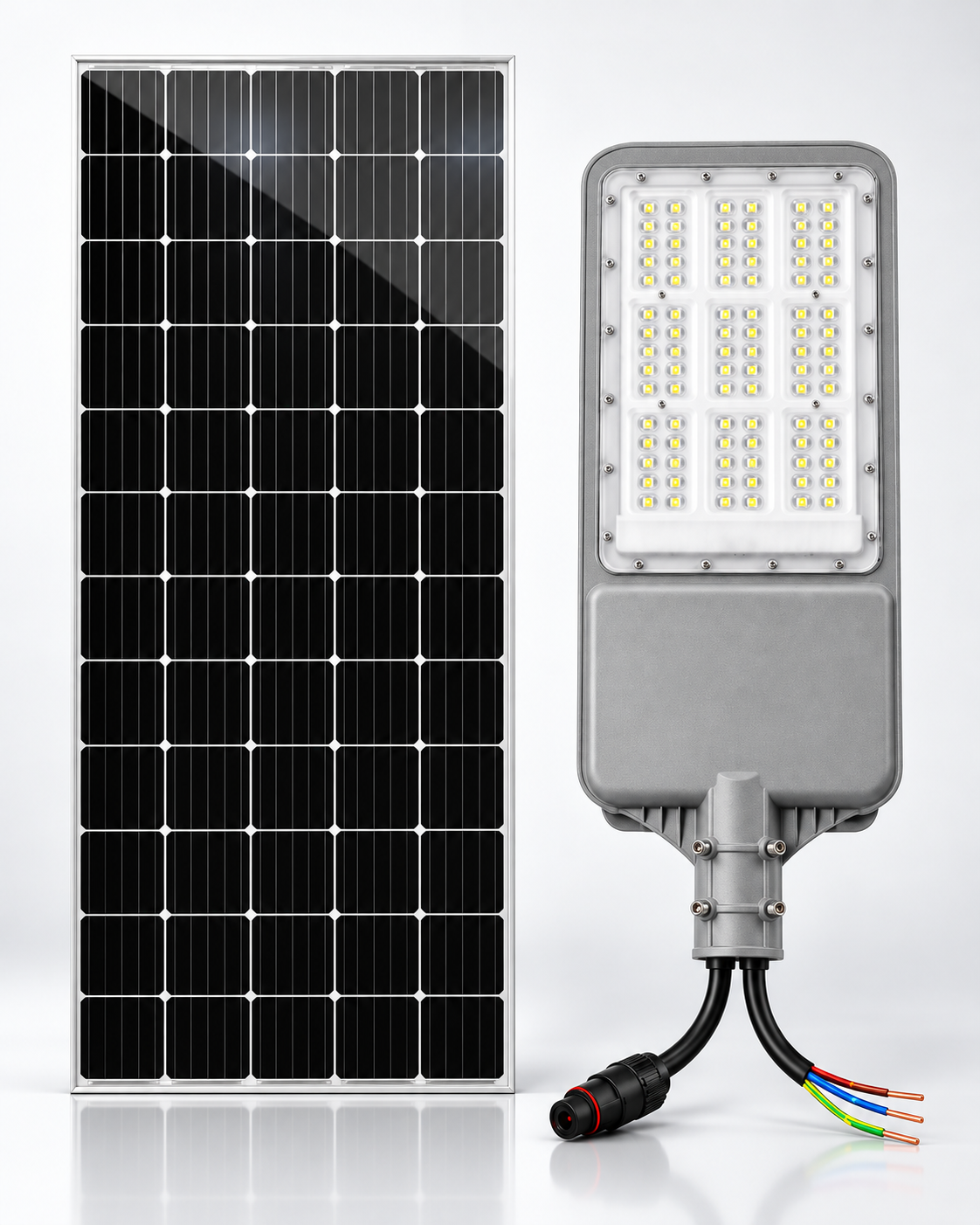 HLX-HYB-JD300W hybrid LED street light and solar panel