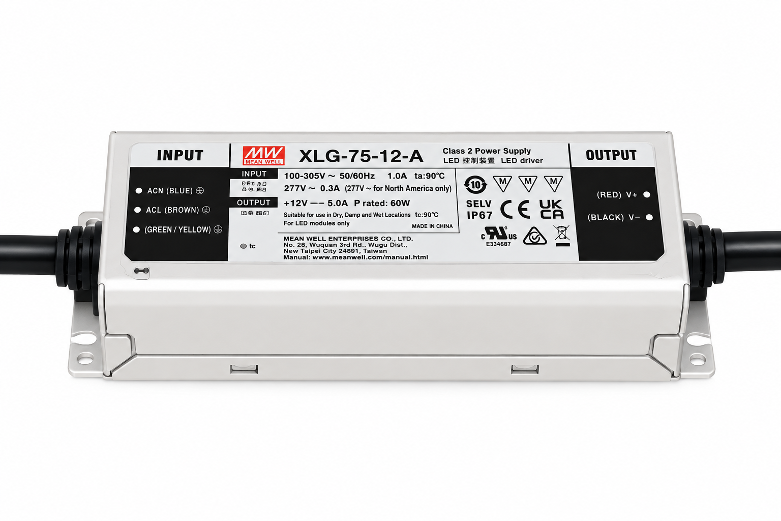 MEAN WELL XLG-75-12-A LED driver